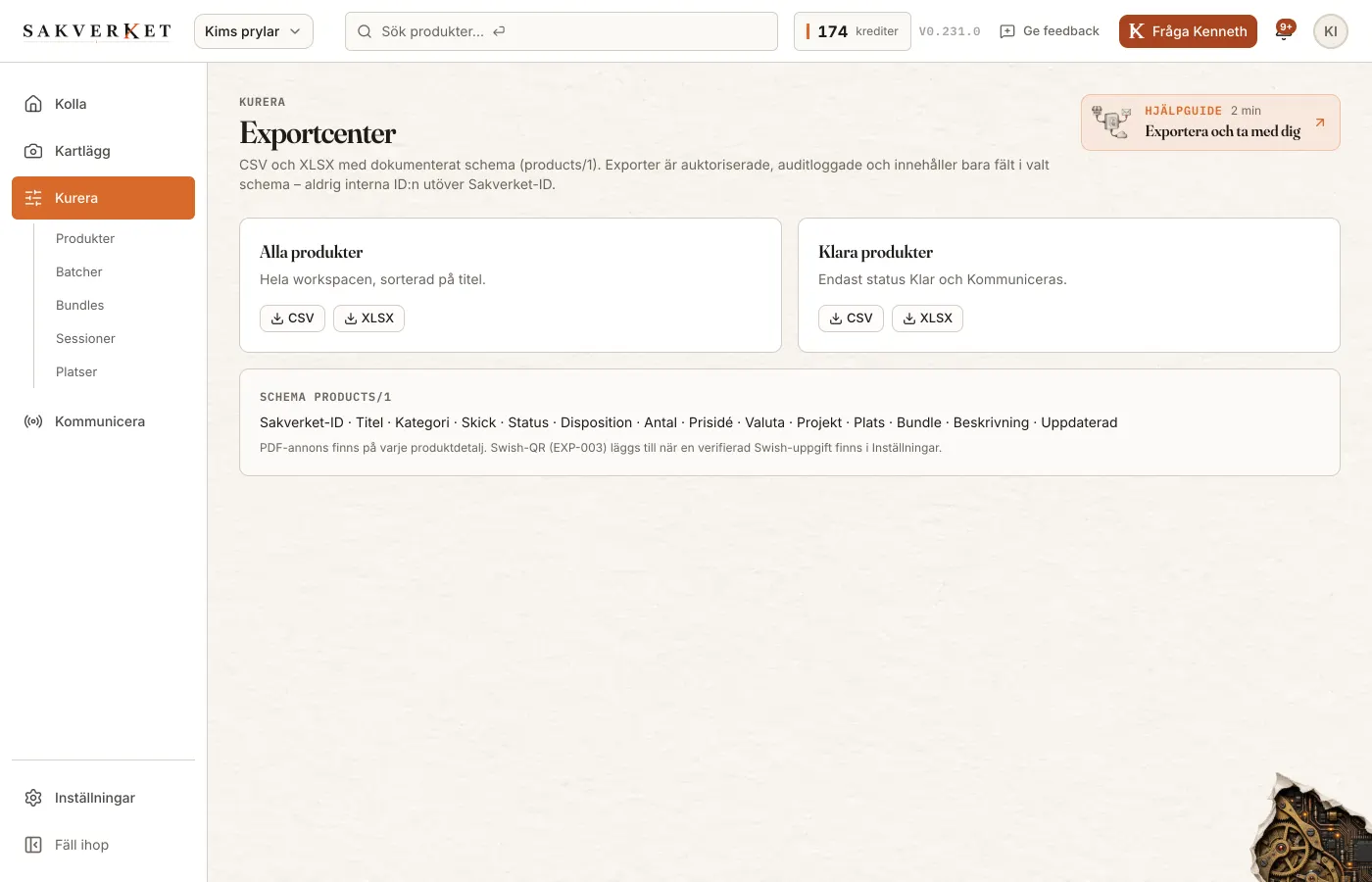 Exportcenter med de två valen